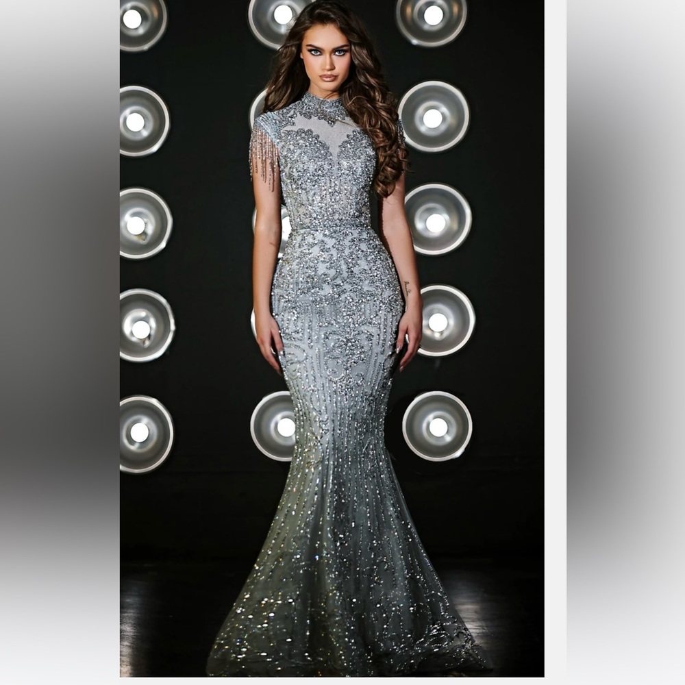Portia and Scarlett beaded evening gown PS23975